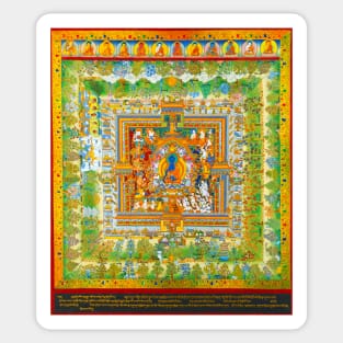 Medicine Buddha's paradise Psychedelic Sticker